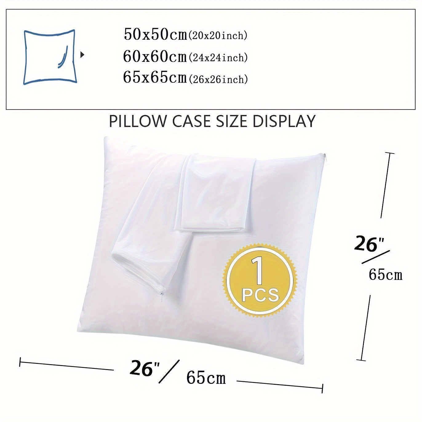 High Quality Waterproof Throw Pillow Protector - Soft and Breathable Polyester Cover with Zipper for Sofa & Bed - Outdoor Decorative Pillowcase Resistant to Bugs - Easy to Wash Machine - Durable and Waterproof Outdoor Pillow Covers