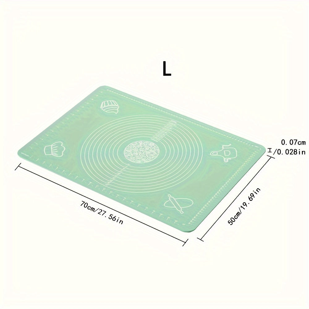 Silicone Pastry Mat - Perfect for Rolling Dough and Baking Bread, Candy, and Cookies - Essential Kitchen Tool for Holiday Baking on Christmas, Ramadan, Thanksgiving, Mother's Day, and Father's Day