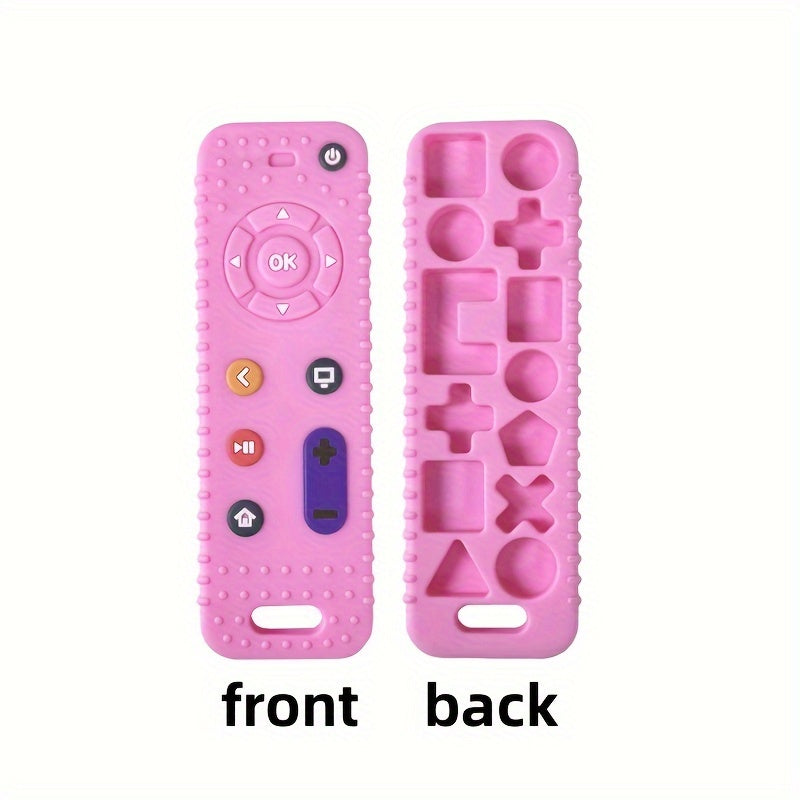 Soft TV Remote and Game Machine Teething Toy Set for Baby's Intellectual Development - Educational and Safe Silicone Toy for Toddler Boys and Girls - Perfect Thanksgiving and Mother's Day Gifts