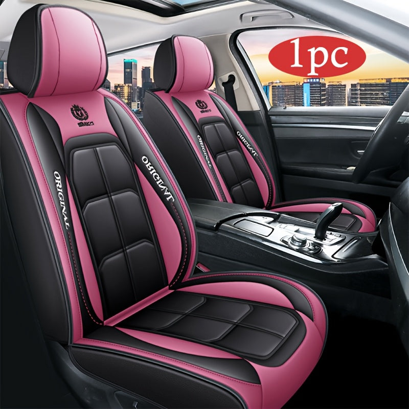 Luxury all-season car seat cushion made of ultra-soft breathable leather.