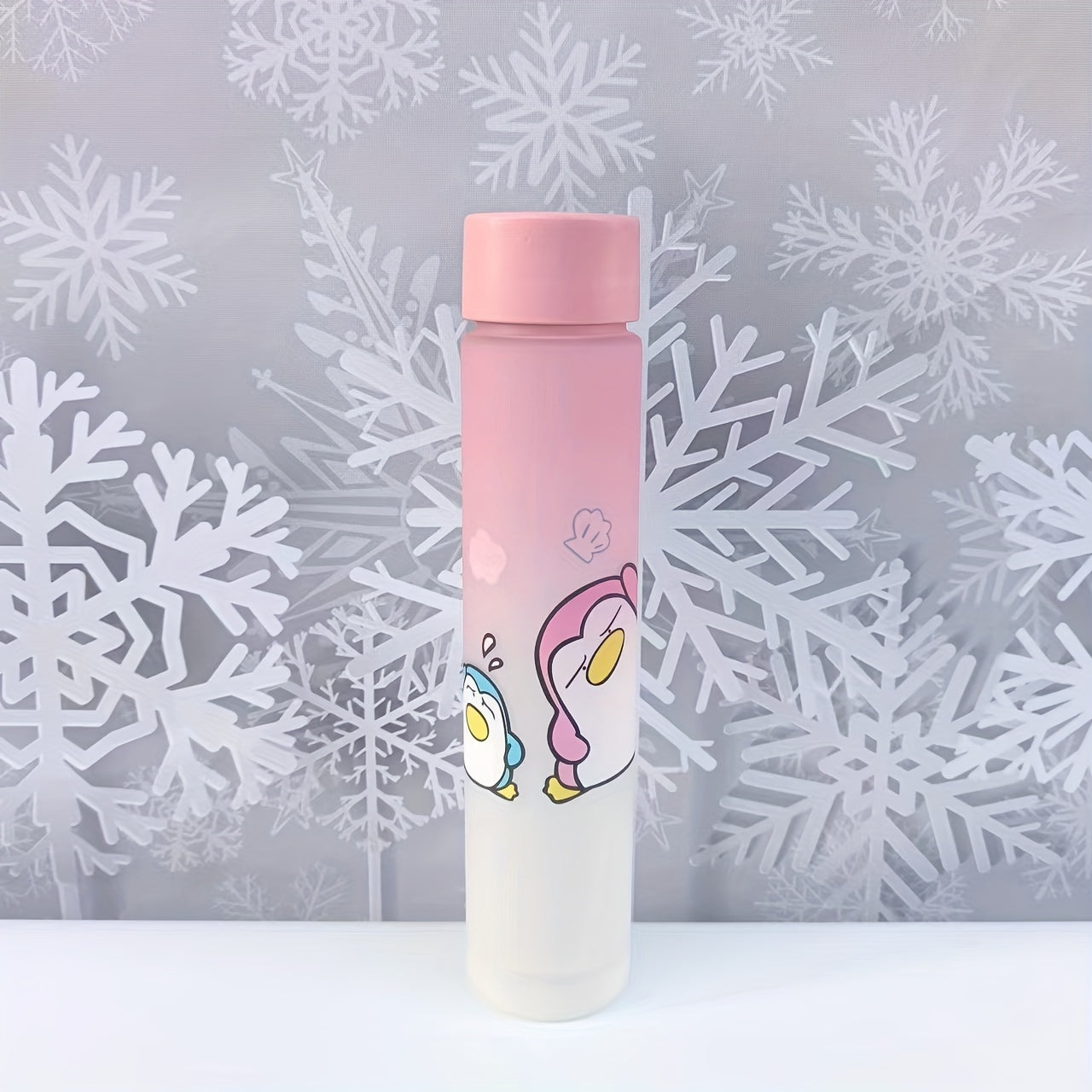 Cartoon cute sports water bottles in multiple sizes, ideal for gifts and use in various settings such as office, school, gym, and outdoor activities.