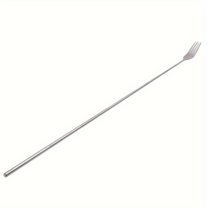 Retractable stainless steel dinner fork for Halloween and Christmas party props.