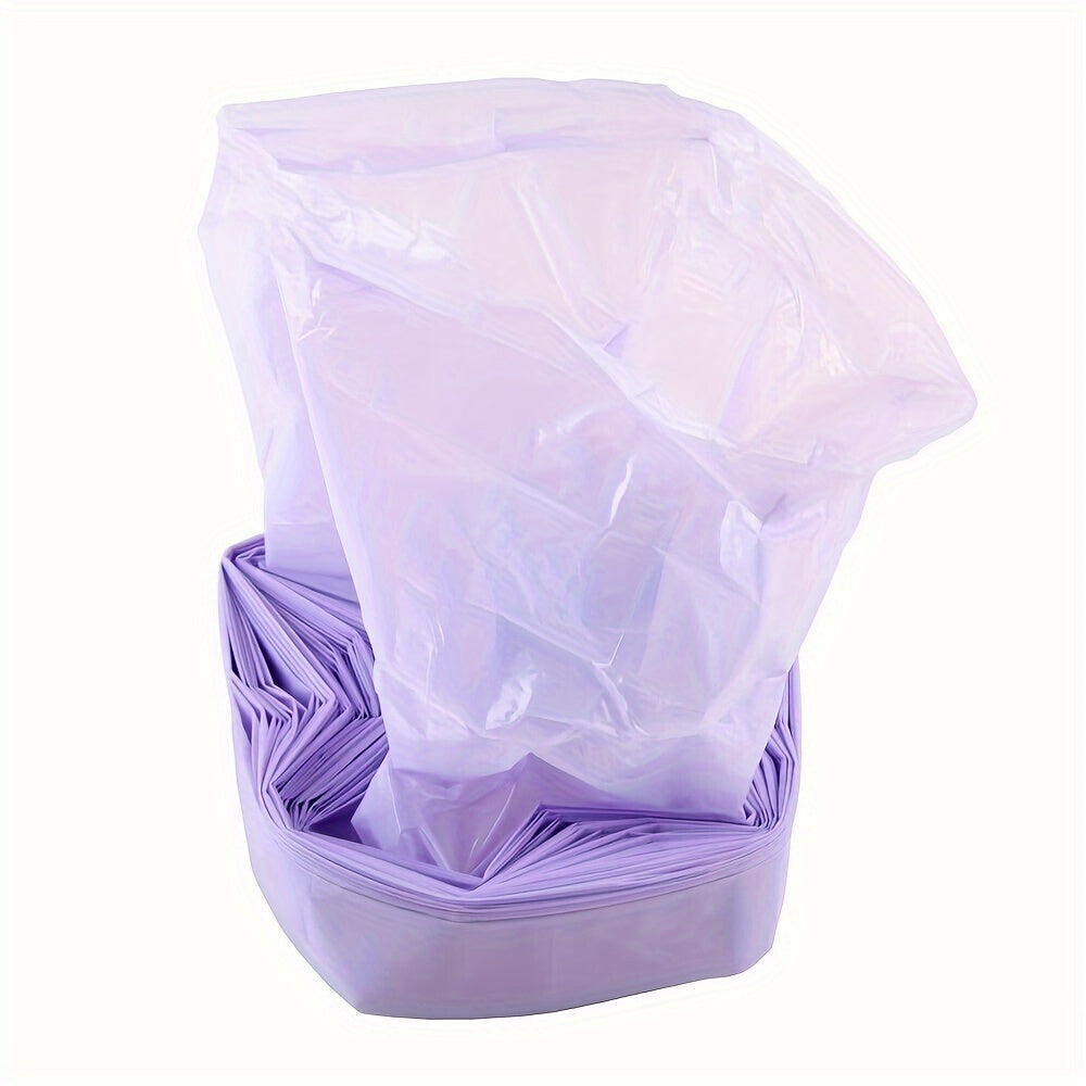 Large and sturdy garbage bags designed to fit in a Diaper Genie pail, specifically created to absorb odors from diapers, making them convenient and efficient for diaper disposal.