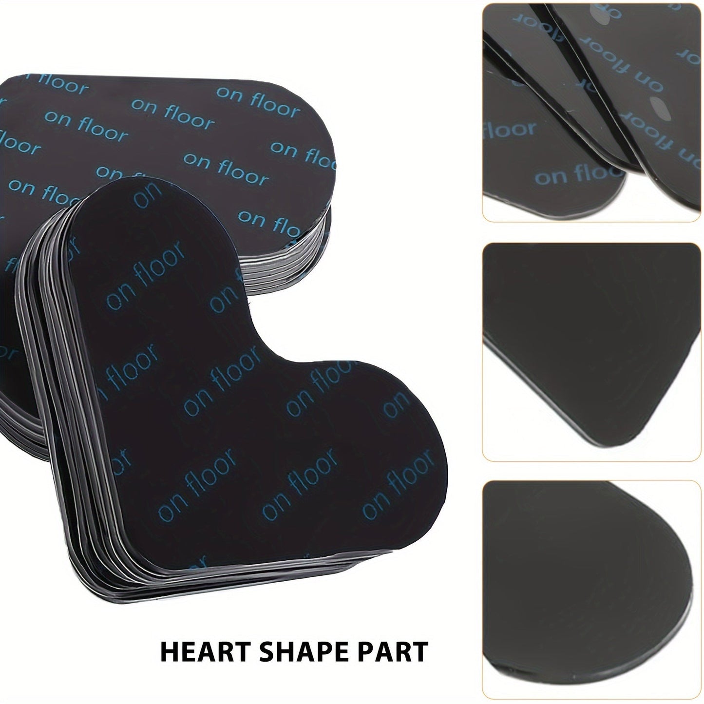 Get a set of 16/12/8/4 rug grippers in a heart shape design! These stoppers are perfect for keeping your rugs in place and preventing slipping and sliding. Made of PU material, these anti-drilling carpet stickers are suitable for use in the bedroom