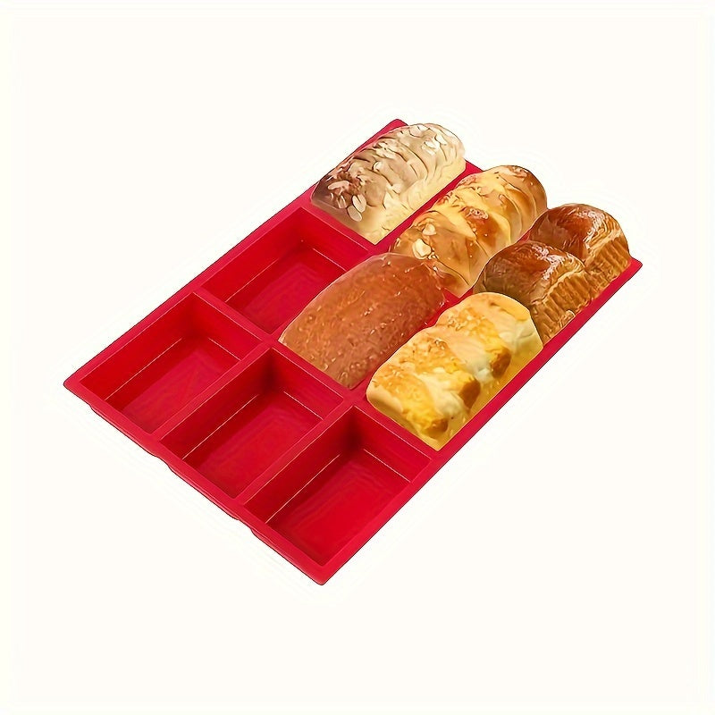 This 9-Cavity Silicone Mini Loaf Pan is both durable and versatile, making it perfect for baking cakes, breads, meatloaf, and more. It is made of food grade silicone and is easy to clean.