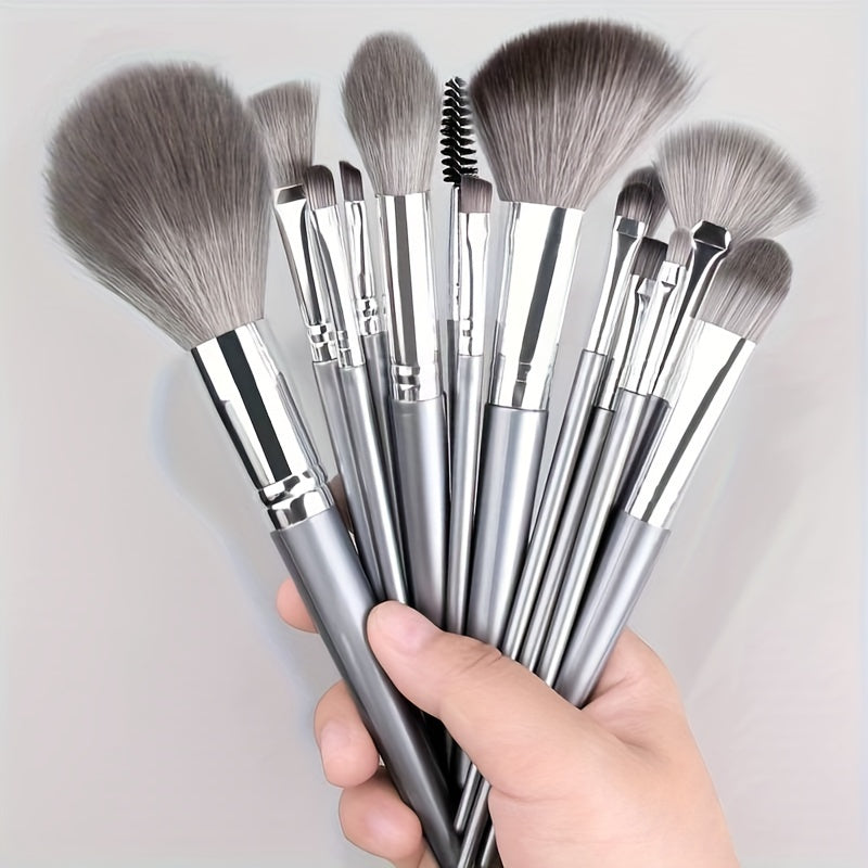 Quality makeup brush set with soft synthetic bristles for flawless application. Includes variety of brushes for blush, foundation, eye shadow, and more. Perfect for all skill levels, great