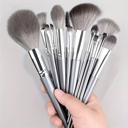 Quality makeup brush set with soft synthetic bristles for flawless application. Includes variety of brushes for blush, foundation, eye shadow, and more. Perfect for all skill levels, great