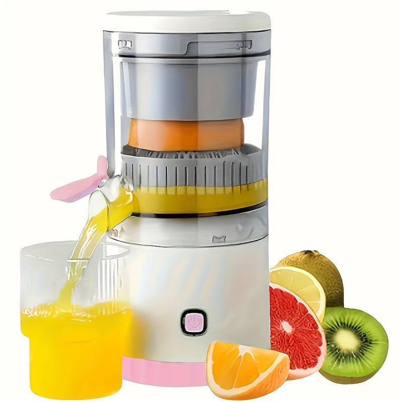 Compact and portable, this juice extractor is perfect for on-the-go use. It features efficient separation technology, a built-in lithium battery that can be recharged via USB, and is made from easy-to-clean ABS material. With a round shape and less than