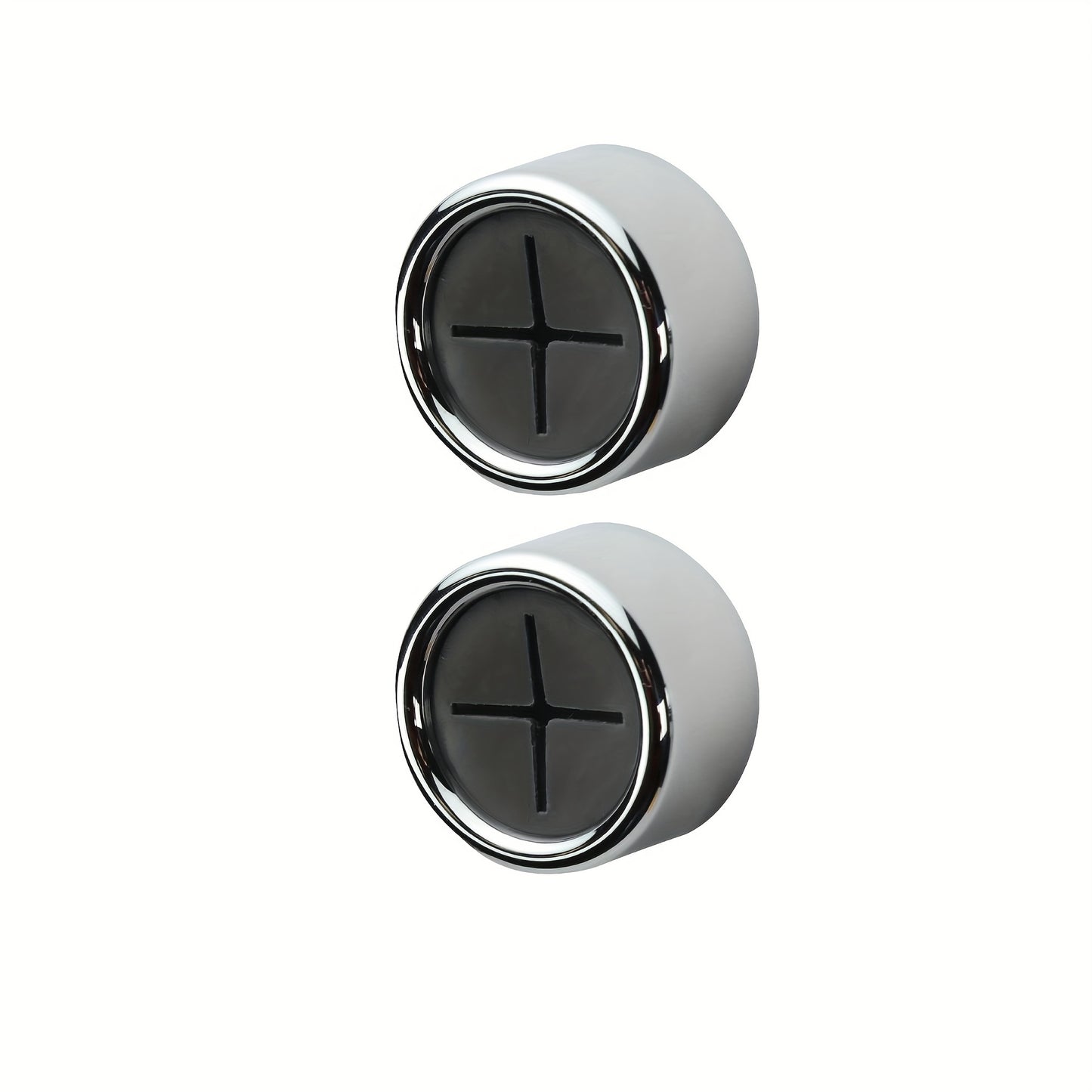 2 Round Self-Adhesive Towel Holders - Mount on Wall or Cabinet Door, No-Drill Kitchen & Bathroom Towel Racks