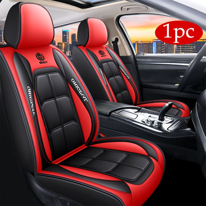 Luxury all-season car seat cushion made of ultra-soft breathable leather.