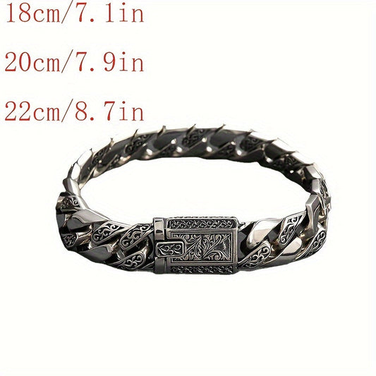 Stylish Punk Bracelet for Couples - Trendy 2023 Tangcao Design, Made from Non-Magnetic Copper