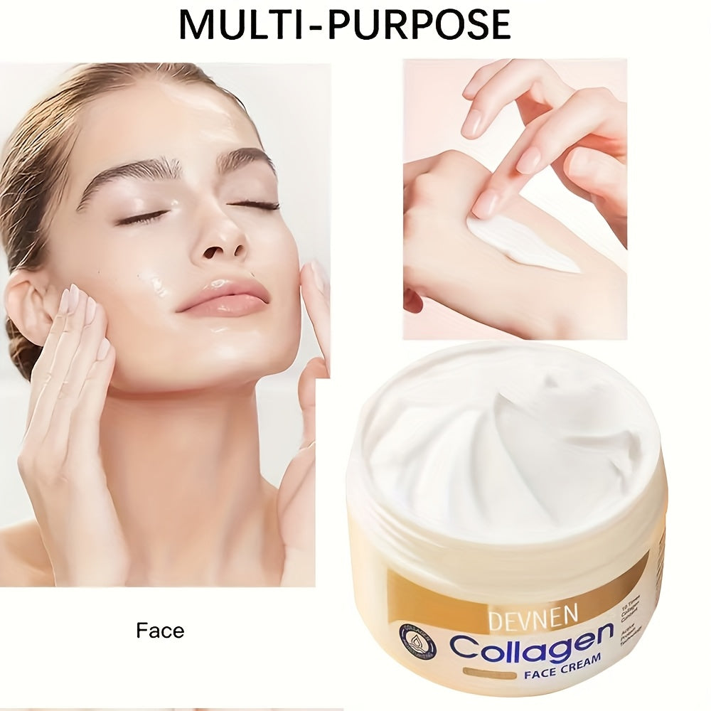 100g Collagen Face Cream for Day & Night, Moisturizes, Brightens, and Contains Retinol.