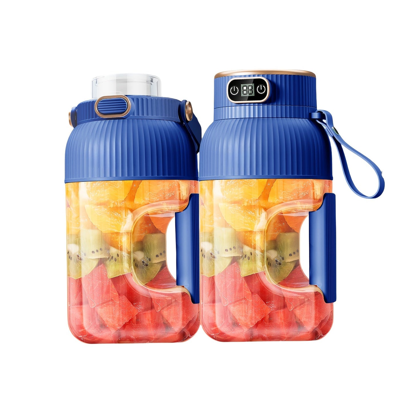 Easily create delicious juice with this large-capacity juice cup featuring an electric juicing function. Its multifunctional design allows for convenient carrying on the go, providing you with fresh juice anytime to meet your hydration and nutritional