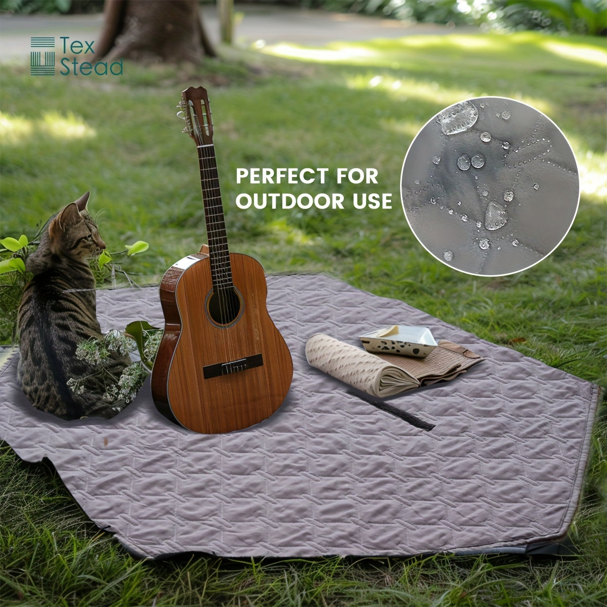 Waterproof pet pee pad available in 1pc, perfect for small pets. Reusable and machine washable with non-slip features. Made from polyester fiber, suitable for dogs, cats, rabbits, and