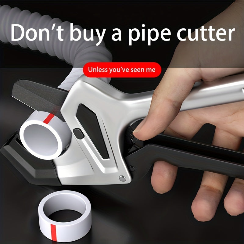 Industrial grade pipe cutter scissors for cutting various tubing and pipes quickly and easily.