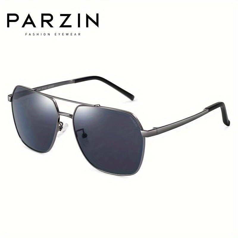 PARZIN Men's Fashionable Glasses 6653 features a stylish metal and acetate frame with polarized lenses. This casual style, full rim design has a stylish shape, making it the perfect