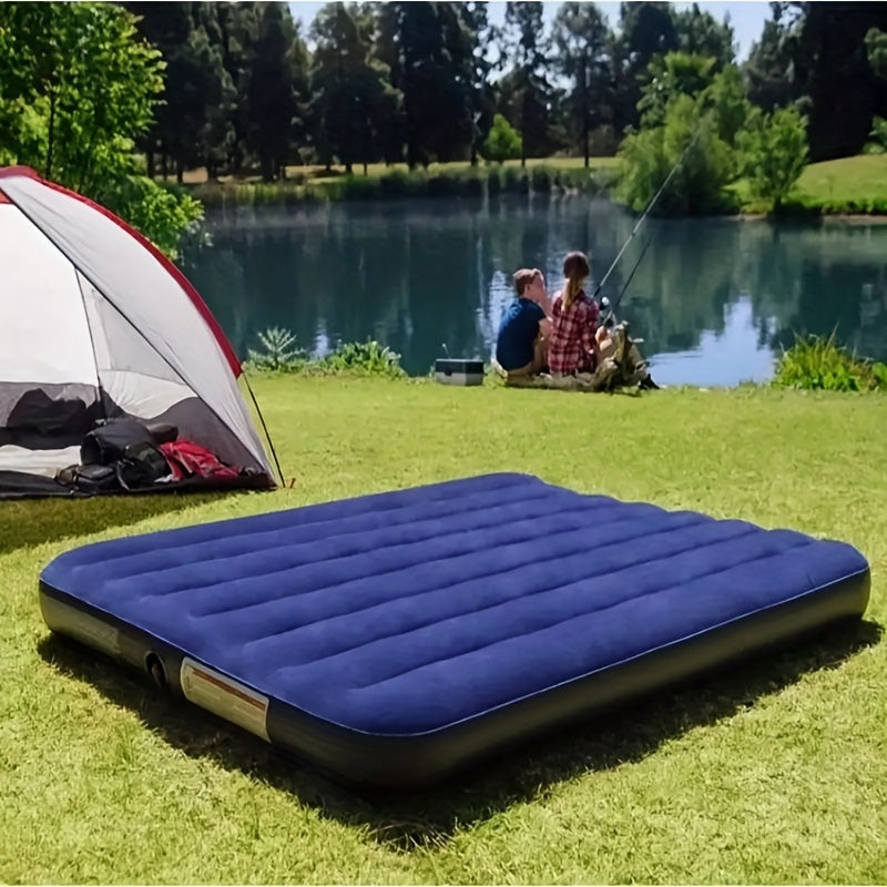 1pc INTEX Inflatable Mattress for 2, Portable Folding Bed, PVC Fabric, Repair Kit Included, Ideal for Camping