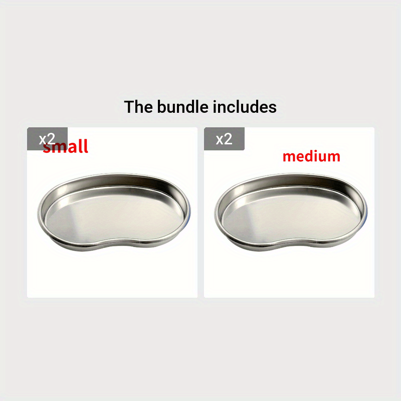 Reusable stainless steel kidney tray for medical waste disposal, ideal for dental and surgical use in laboratories.