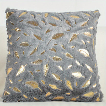 Luxurious faux fur throw pillow cover without pillow core, perfect for sofa, bedroom, car.