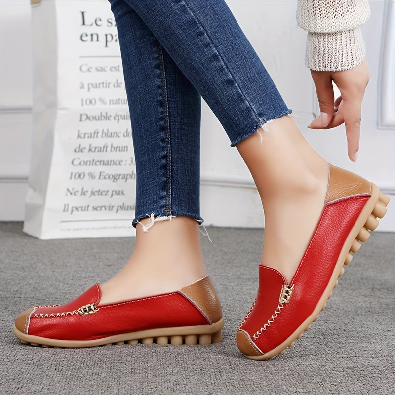 Women's low top colorblock slip-on casual shoes