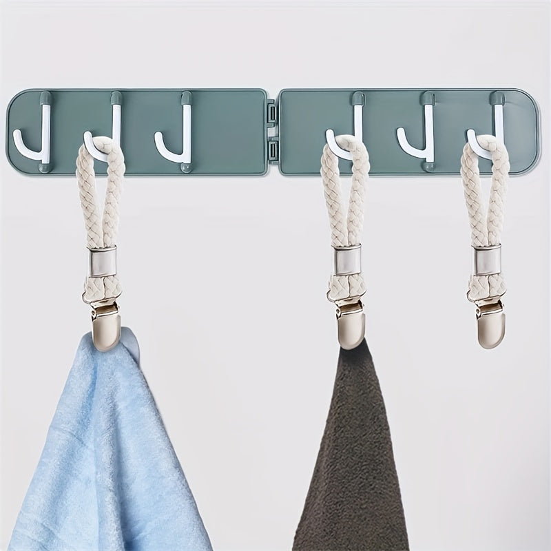 Set of two or four braided cotton loop towel clips with metal clamps for home and kitchen use.