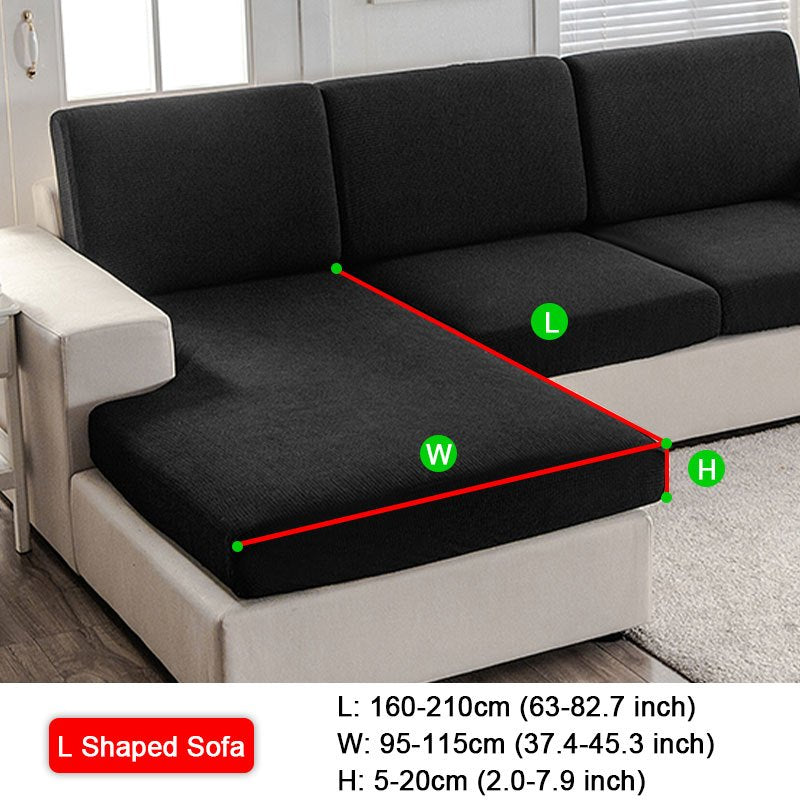 Waterproof Jacquard Sofa Slipcover protects furniture with elastic cover. Polyester material enhances home decor.