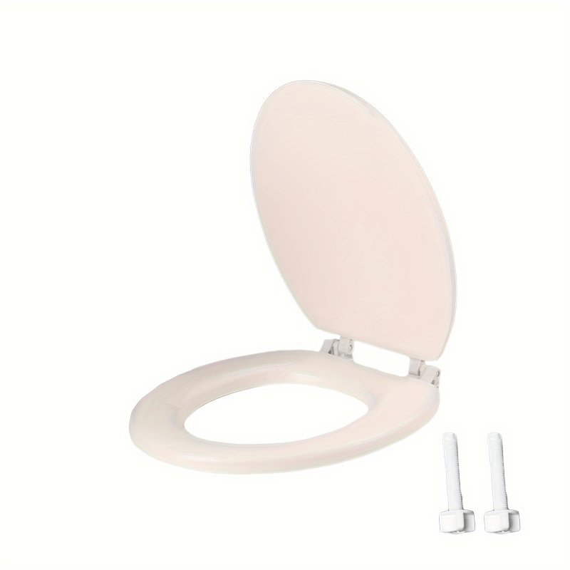 Soft and durable toilet seat cover with quick release, secure fit, anti-slip, and easy to clean, suitable for standard toilets in both home and commercial settings.