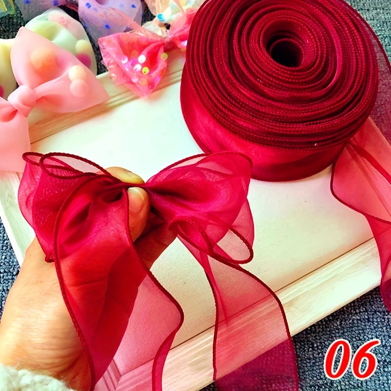 Valentine's Day gift wrapping chiffon curling ribbon for weddings and decorations.