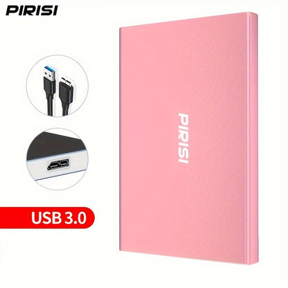 PIRISI High-speed USB3.0 Mobile Hard Drive with 500GB of data capacity, ideal as a gift for friends.