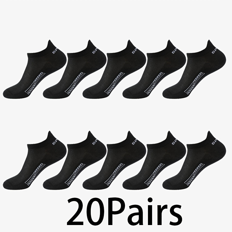 10 pairs of comfortable and breathable unisex low-cut sport socks ideal for outdoor activities