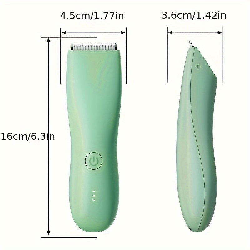 Multi-purpose body hair trimmer for men suitable for beards, facial hair, head hair, and intimate areas.