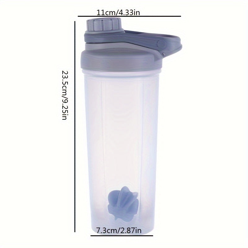 Leak proof protein shaker bottle, 700ml/24oz capacity, BPA free, portable, easy to clean, ideal for gym, fitness, and sports.