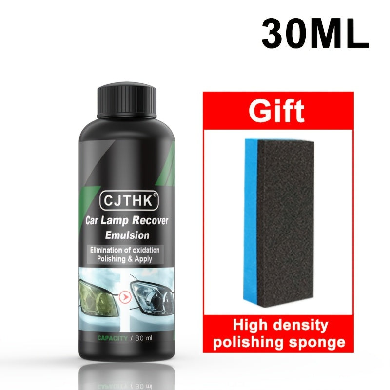 Headlight polish scratch remover for car maintenance.