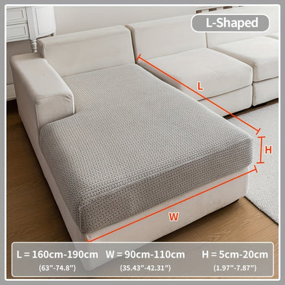 Waterproof stretch sofa cover, modern non-slip couch protector, pet-friendly elastic slipcover for living room, fits all seat and L-shaped sofas.