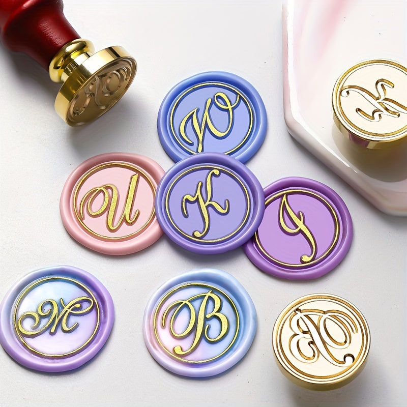 Alphabet A-Z Sealing Wax Stamp Kit for Wedding Invitations and Letter Sealing