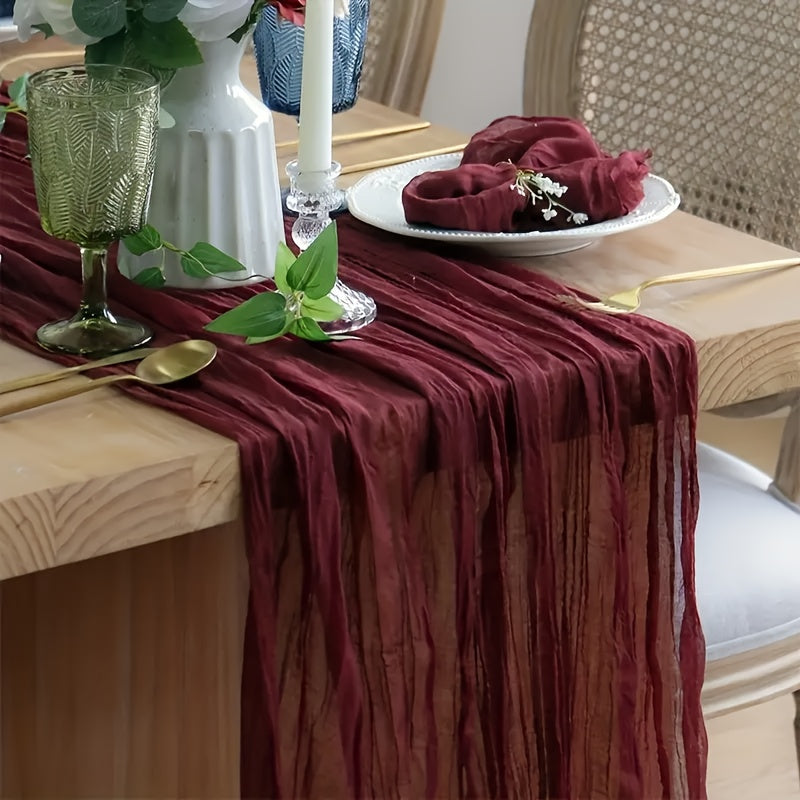 Multi-color pleated table flag - elegant dining table decor