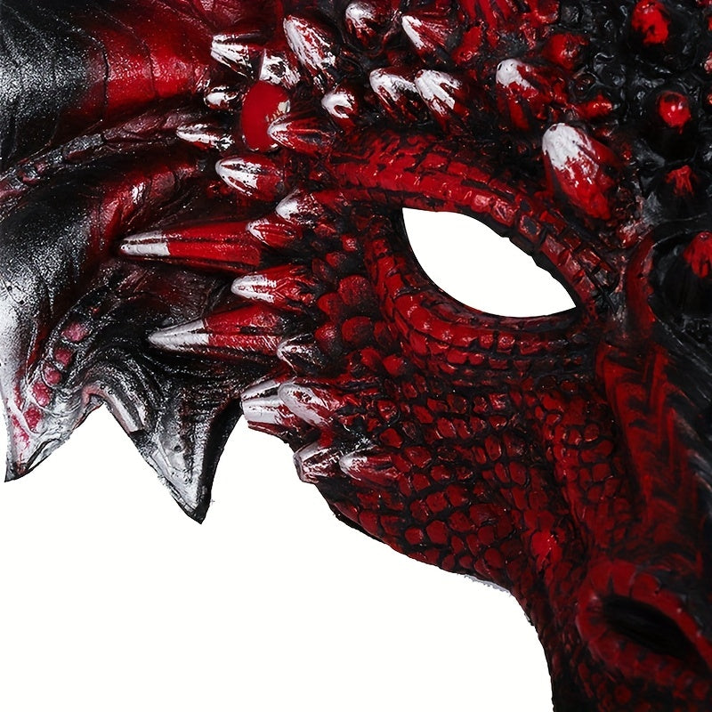 Masquerade Cosplay Dragon Mask for Halloween, Easter, and Parties - Made of PU Material