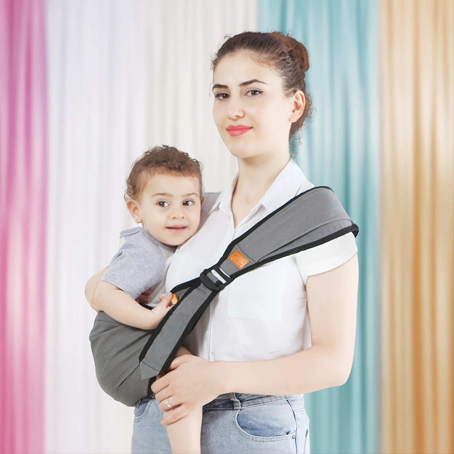 The Ultimate Mom's Love Baby Carrier: Suitable for Babies From Newborn to Toddler, Ideal for All Seasons with the Highest Safety Standards, Designed for Durability and Comfort, Ergonomic Design for Baby's Health and Well-being. The Perfect Gift for