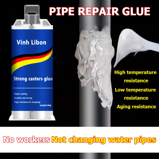 90g High-Temperature Resistant AB Epoxy Glue for Metal Repairs - Strong Adhesive for Various Metal Surfaces and Pipe Leaks