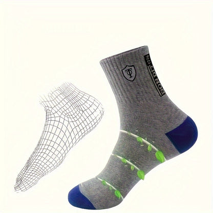 Men's 5-pack Sailor socks, breathable and comfortable for winter and fall. Hand wash only.