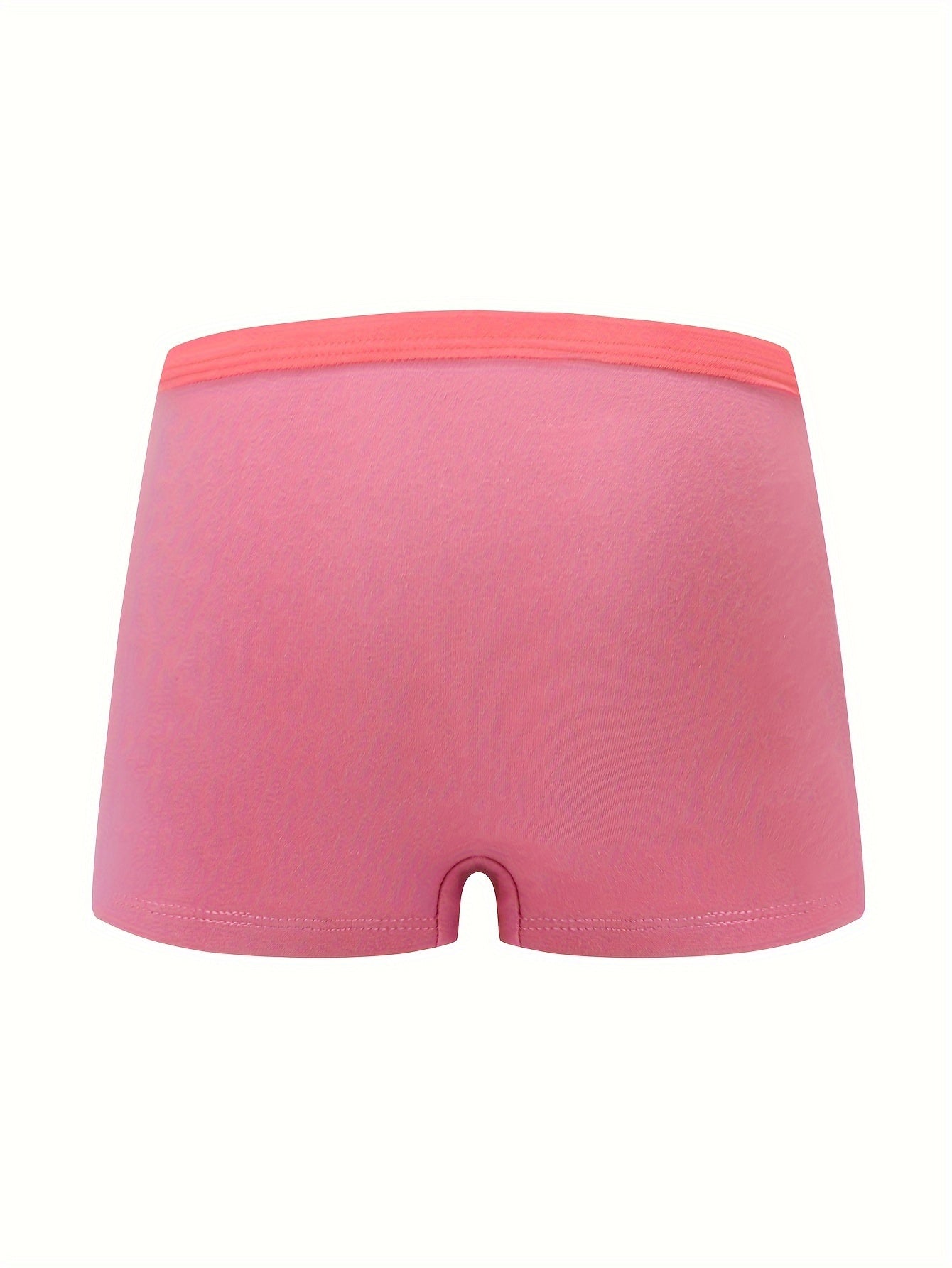 Soft, breathable cotton boxer briefs with cute cartoon print - perfect fit for young girls.