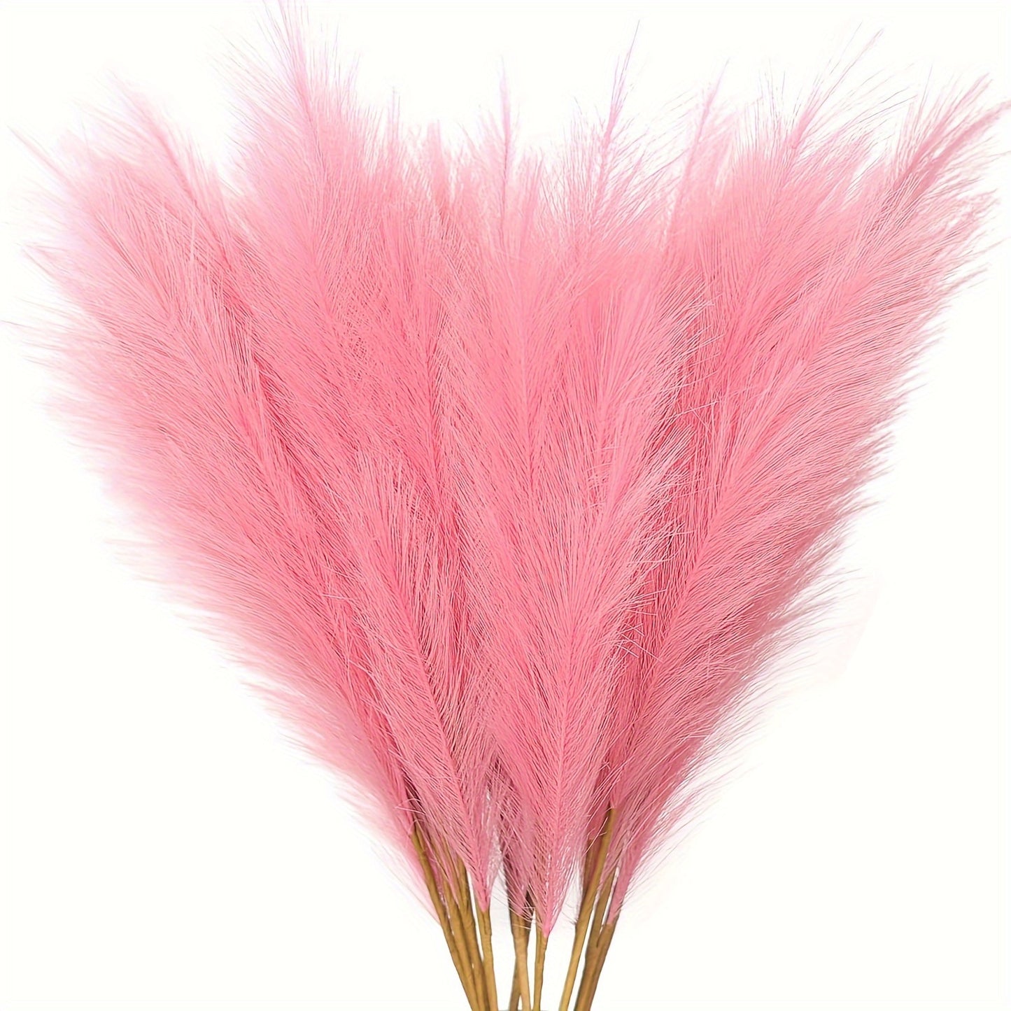 16 pieces of 70.1cm faux long pampas for bohemian style vase filling and floral decorations at weddings, festivals, parties, and home decor. Ideal for table centerpieces and bouquets.