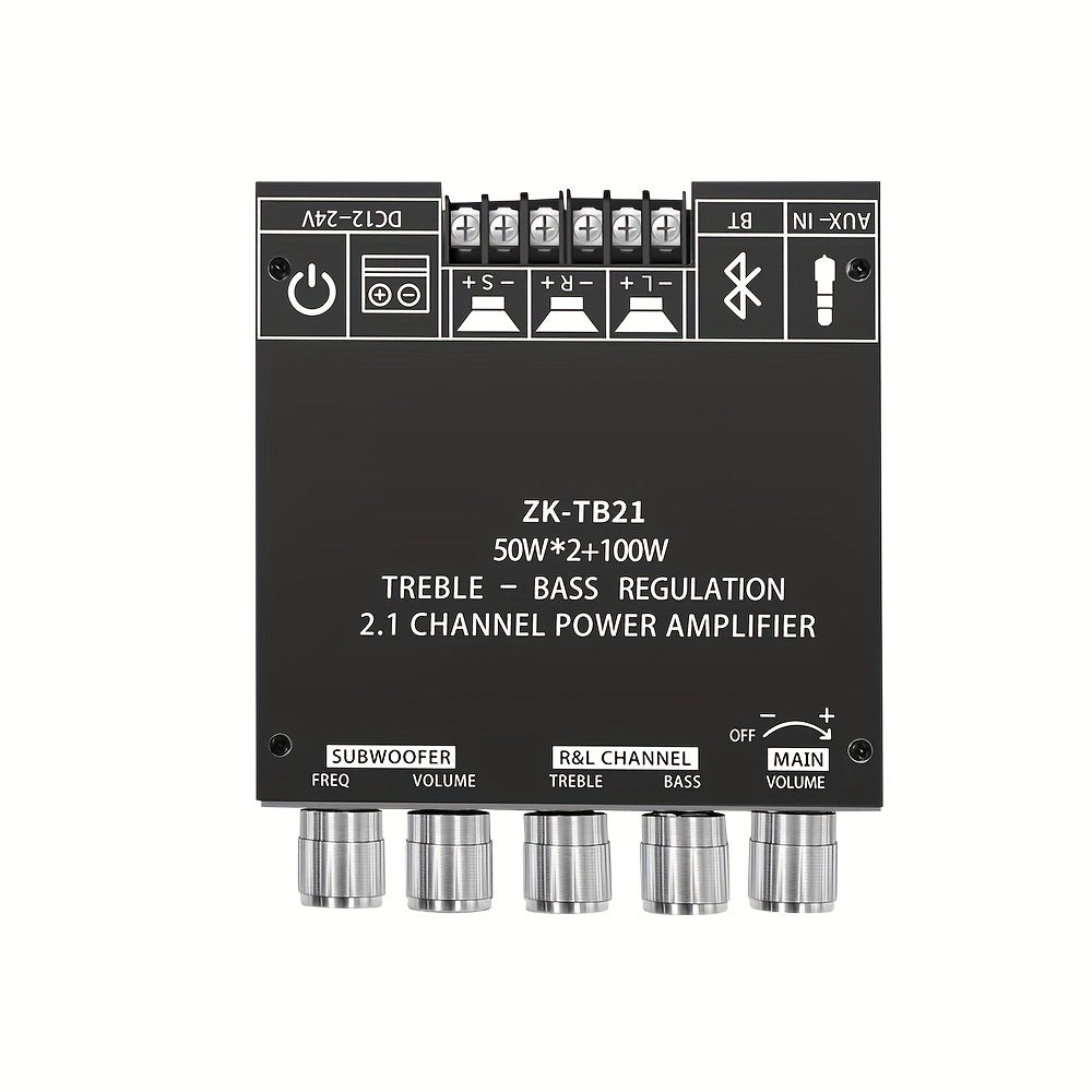 2.1 Channel Wireless 5.0 Digital Amplifier Module, High Fidelity Subwoofer ZK-TB21