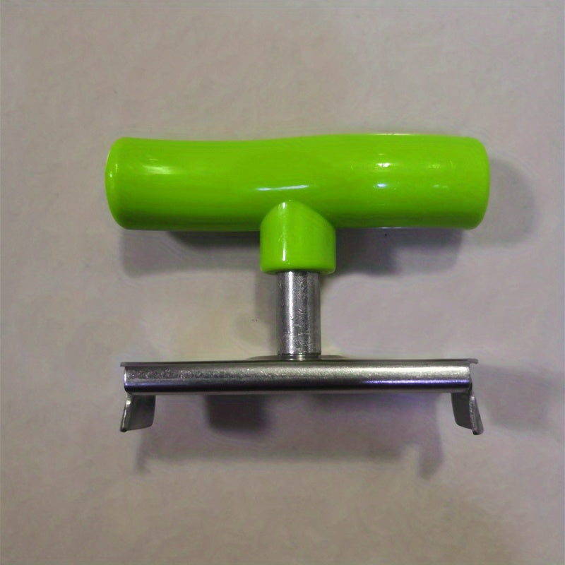 Multi-functional rotary cap opener for kitchen use, saves time and effort.