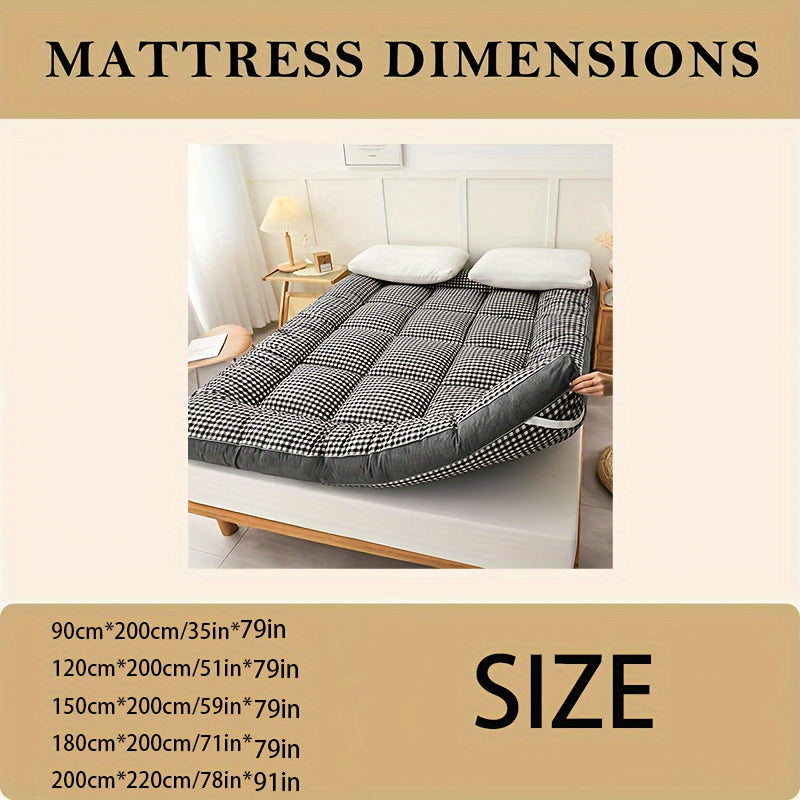 1pc Super Soft Plaid Mattress Cover - Luxurious and Comfortable All Seasons, Suitable for Bedrooms, Guest Rooms, Dormitories - Machine Washable, Non-Waterproof Polyester Bedding Set