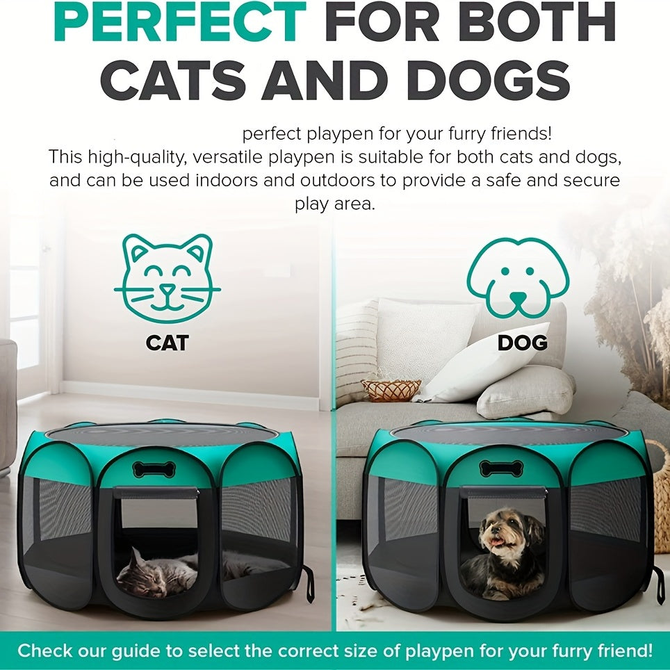 Portable, waterproof, foldable pet cage - take your pet anywhere!