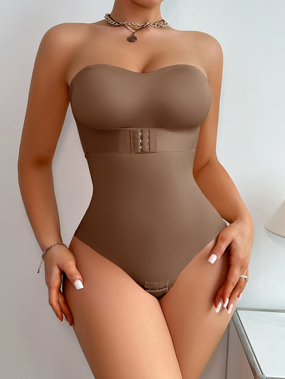 Shape your body with this braless shaping suit with hip liner