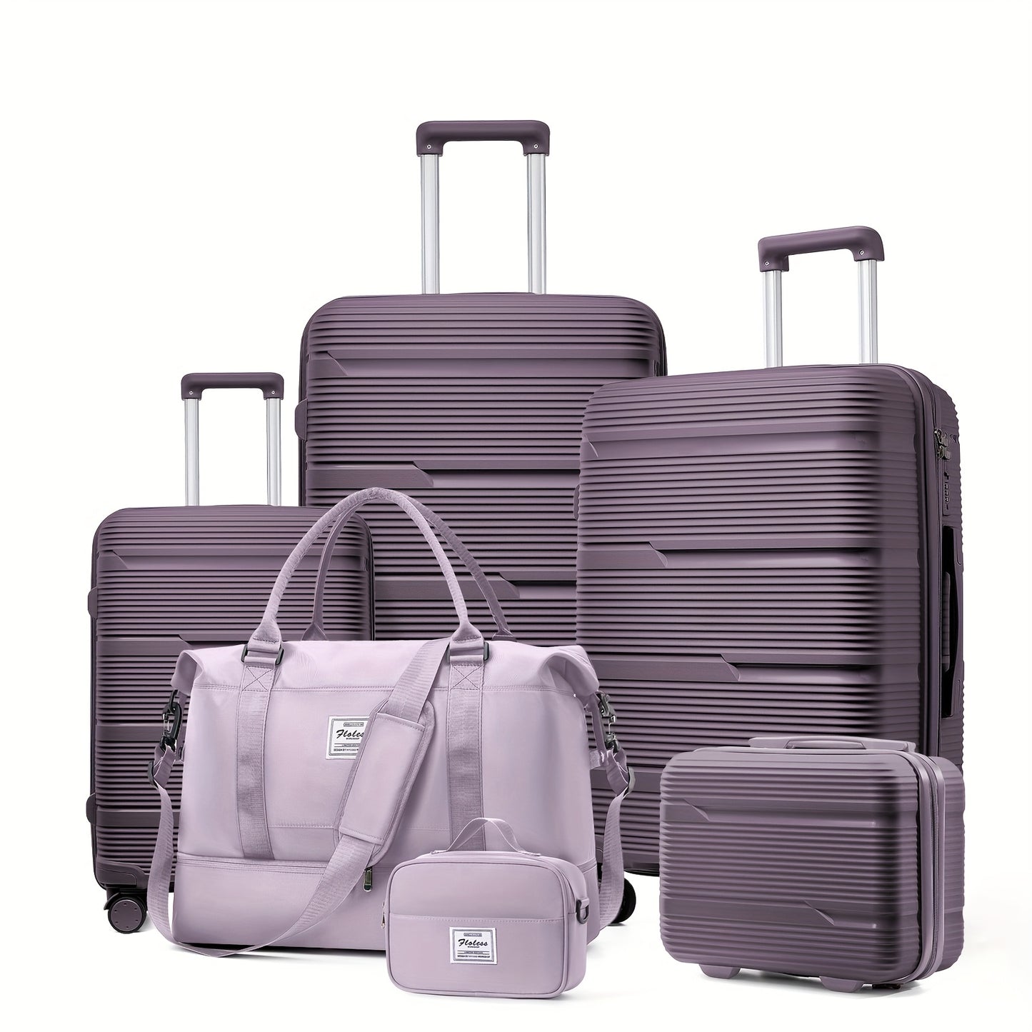 Luggage and travel bags, toiletries and makeup bags, password lock suitcase available in 1 piece or 6 pieces.