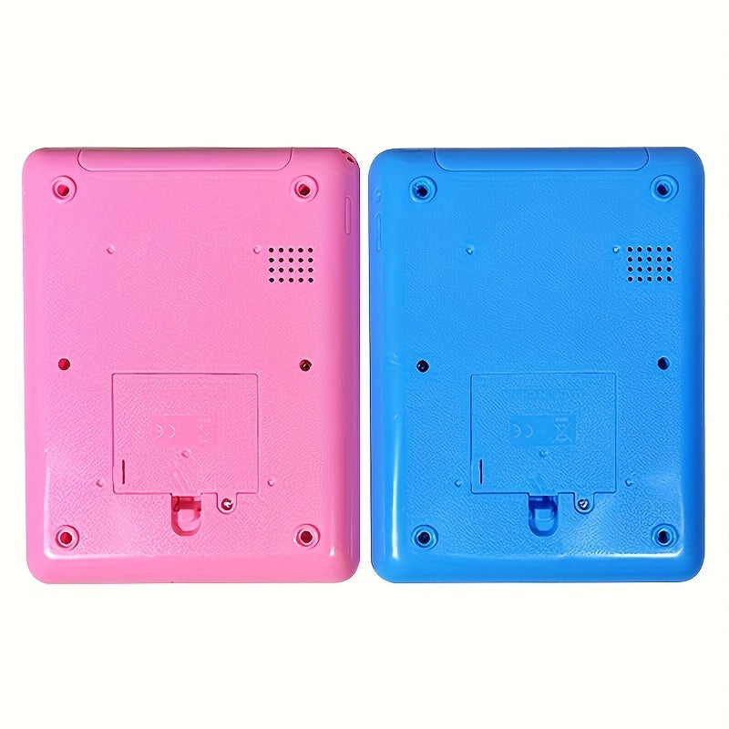 Interactive Educational Learning Toy for Early Alphabet & Music Development, Durable ABS Resin Case in Blue & Pink. Battery-powered (batteries not included) for the perfect holiday gift.