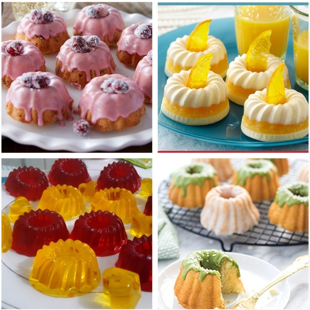 Get a dozen Mini Silicone Baking Cake Molds now! These nonstick cupcake liners are BPA-free and perfect for creating fancy desserts like jelly and muffins. Ideal for your baking needs.